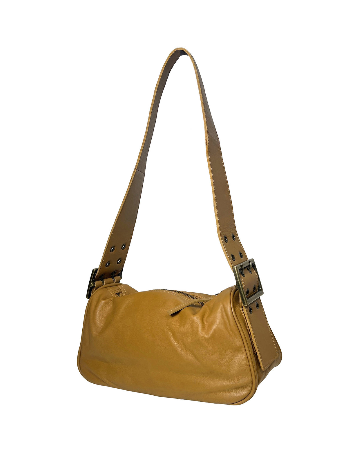 Free People Arm Candy Leather Bag Gold Coast