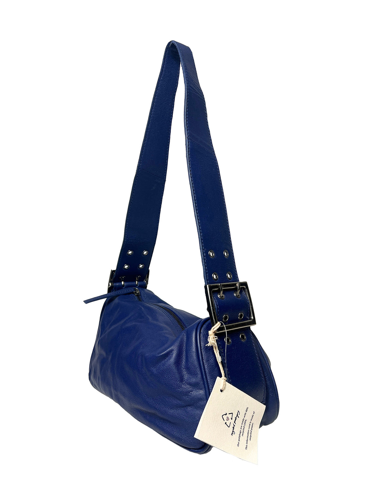 Free People Arm Candy Leather Bag Indigo