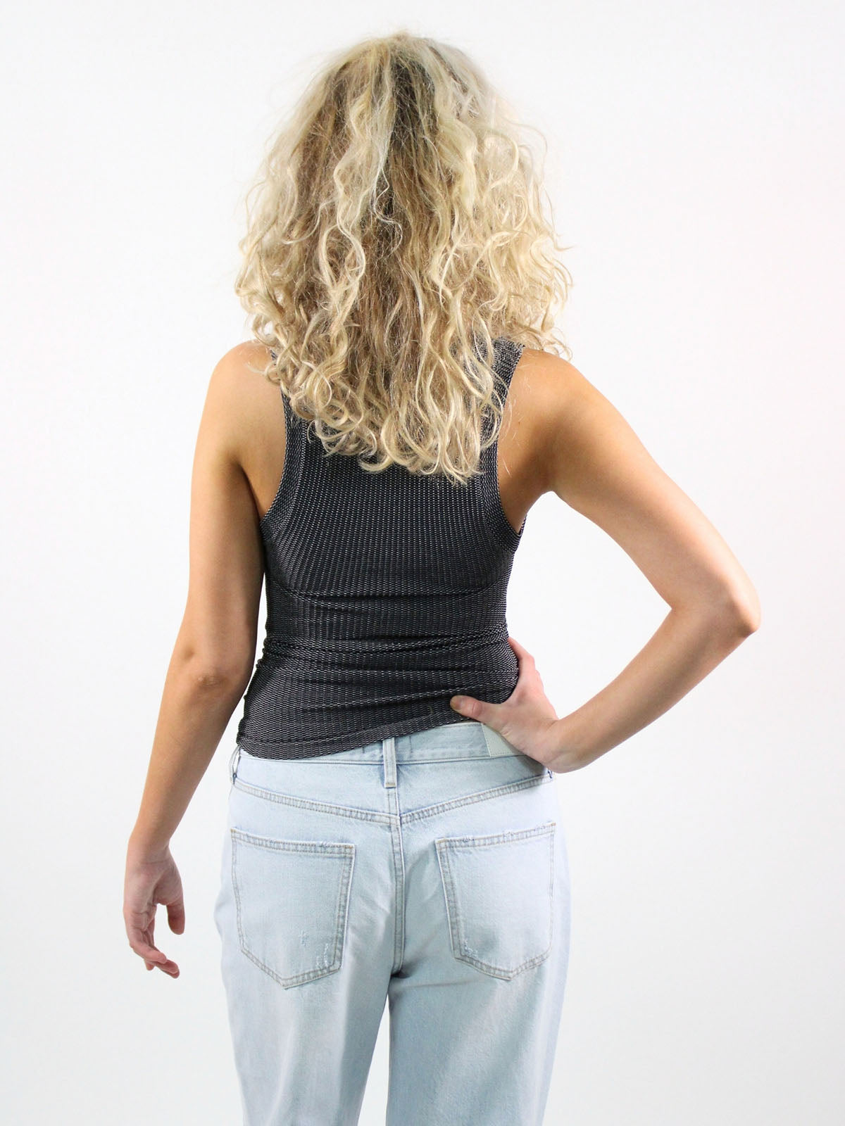 Free People Clean Slate Seamless Tank Black