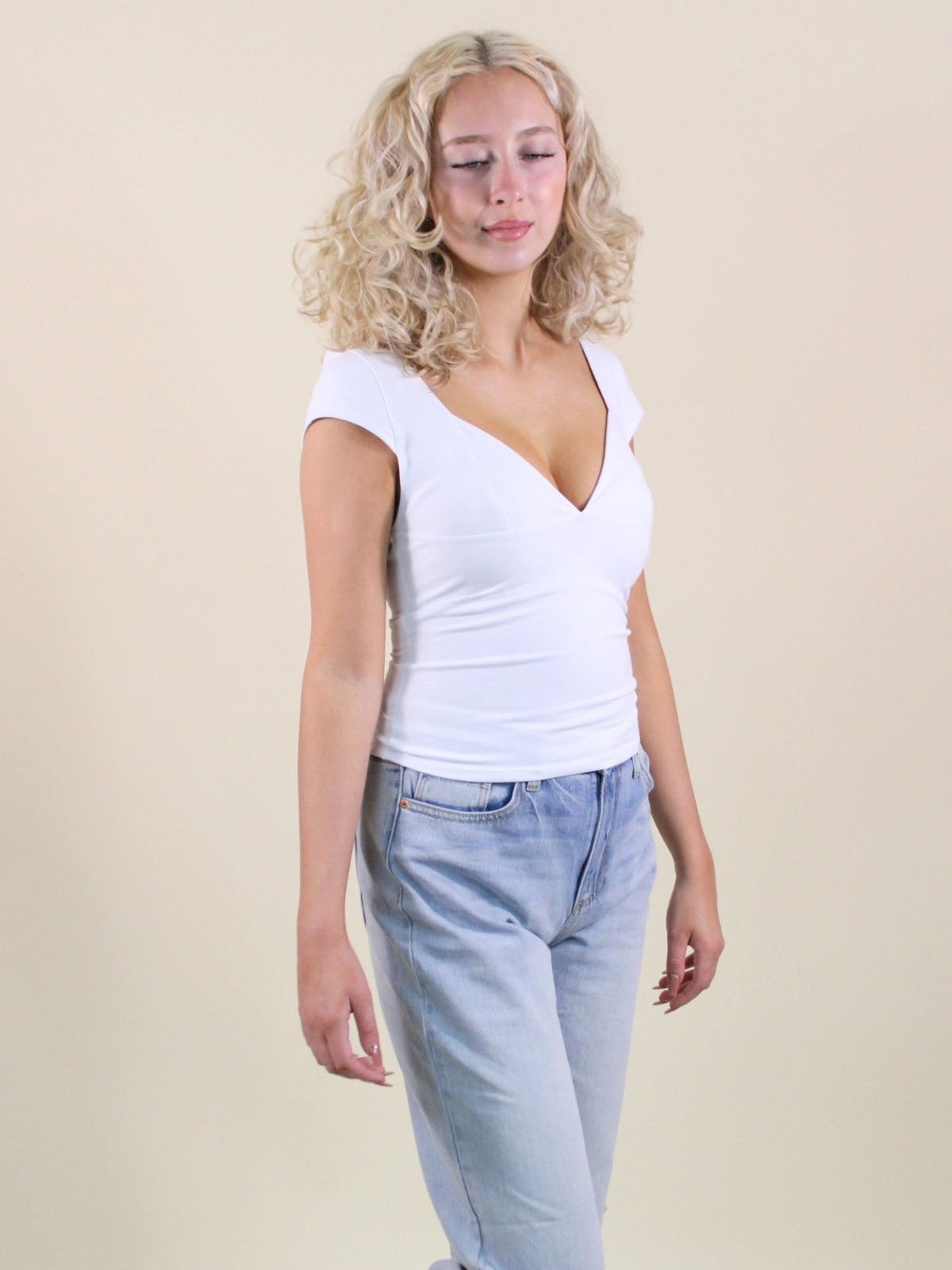 Free People Duo Corset Cami White