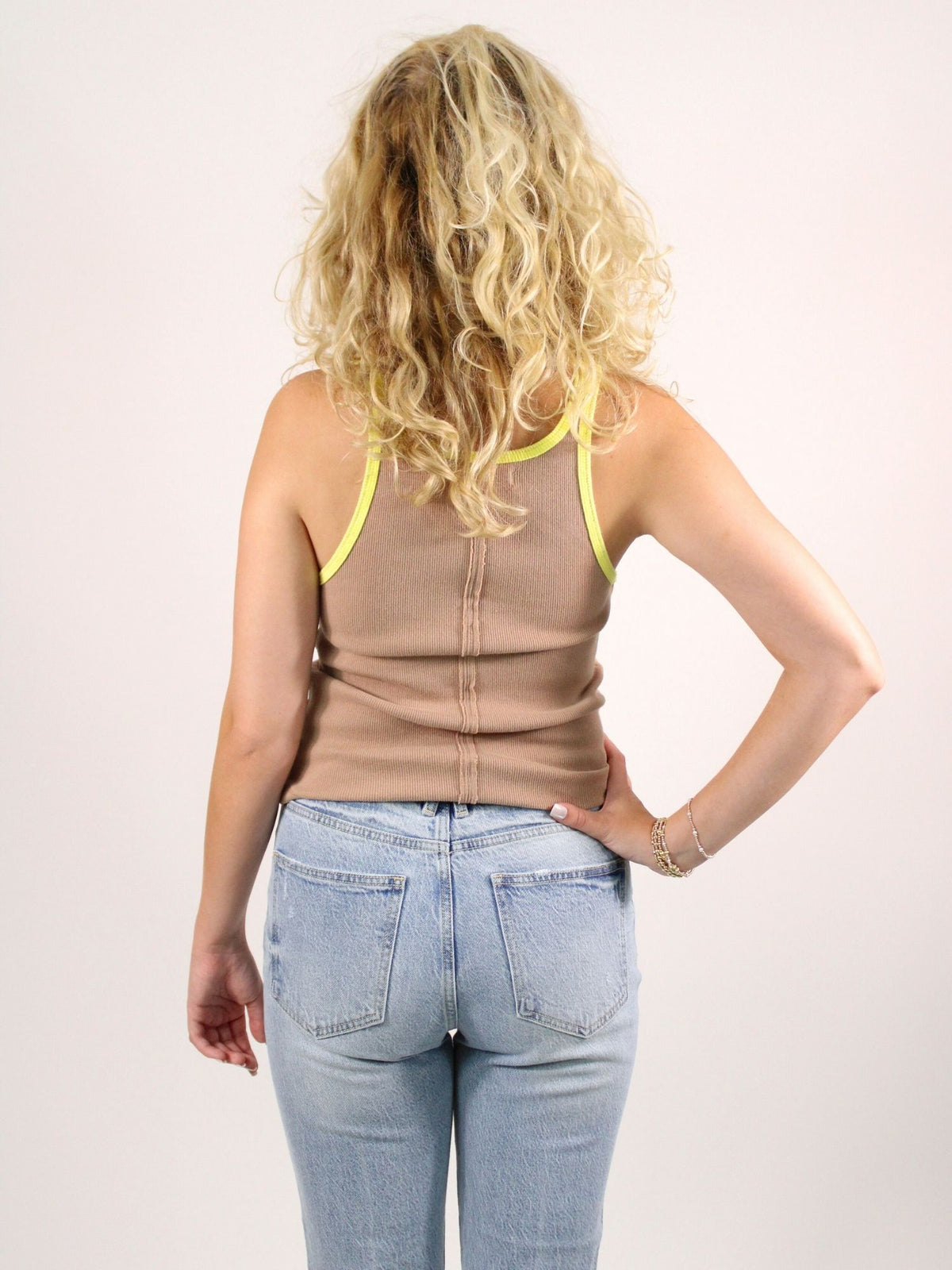 We The Free Only 1 Ringer Solid Ringer Tank Praline