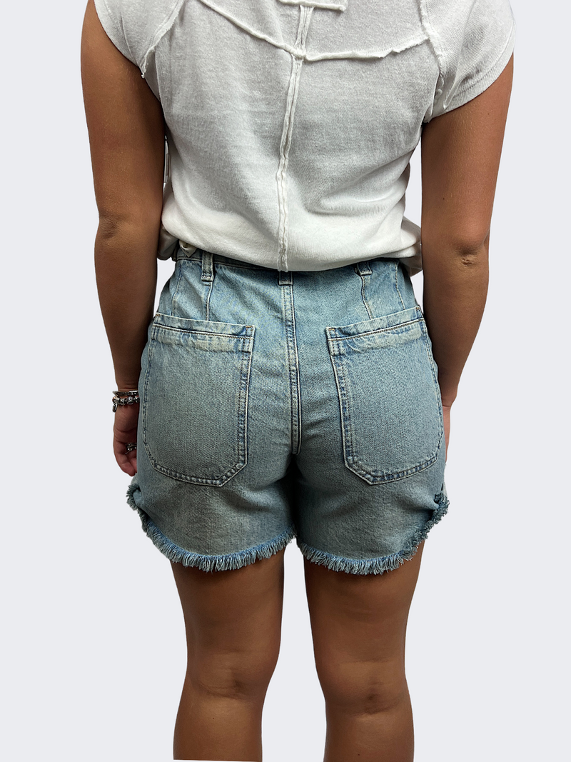 free people palmer short in lalaland-back