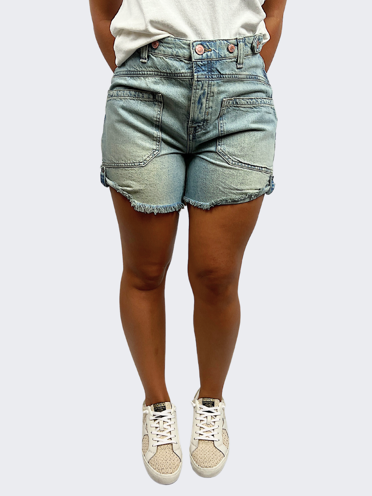 free people palmer short in lalaland-front