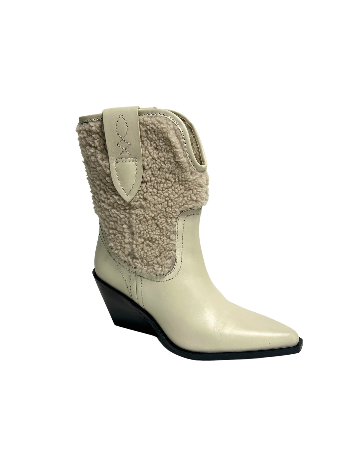 free people pitchfork point shearling boot arctic fox side