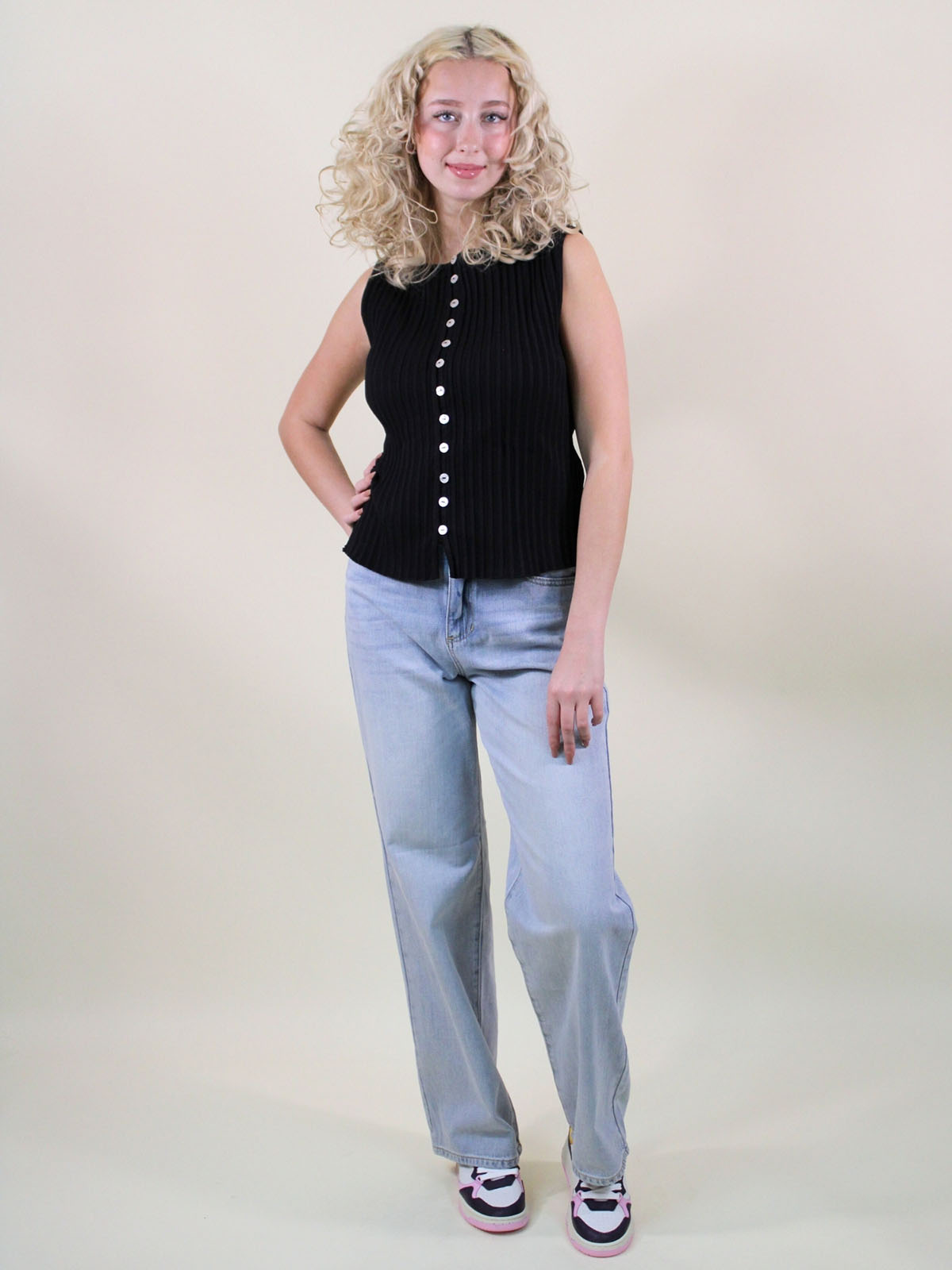 Free People Tilly Vest Black