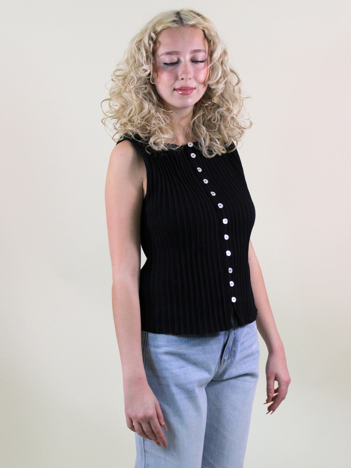 free people tilly vest black side