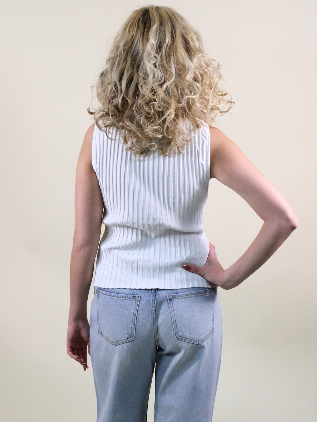 free people tilly vest ivory back