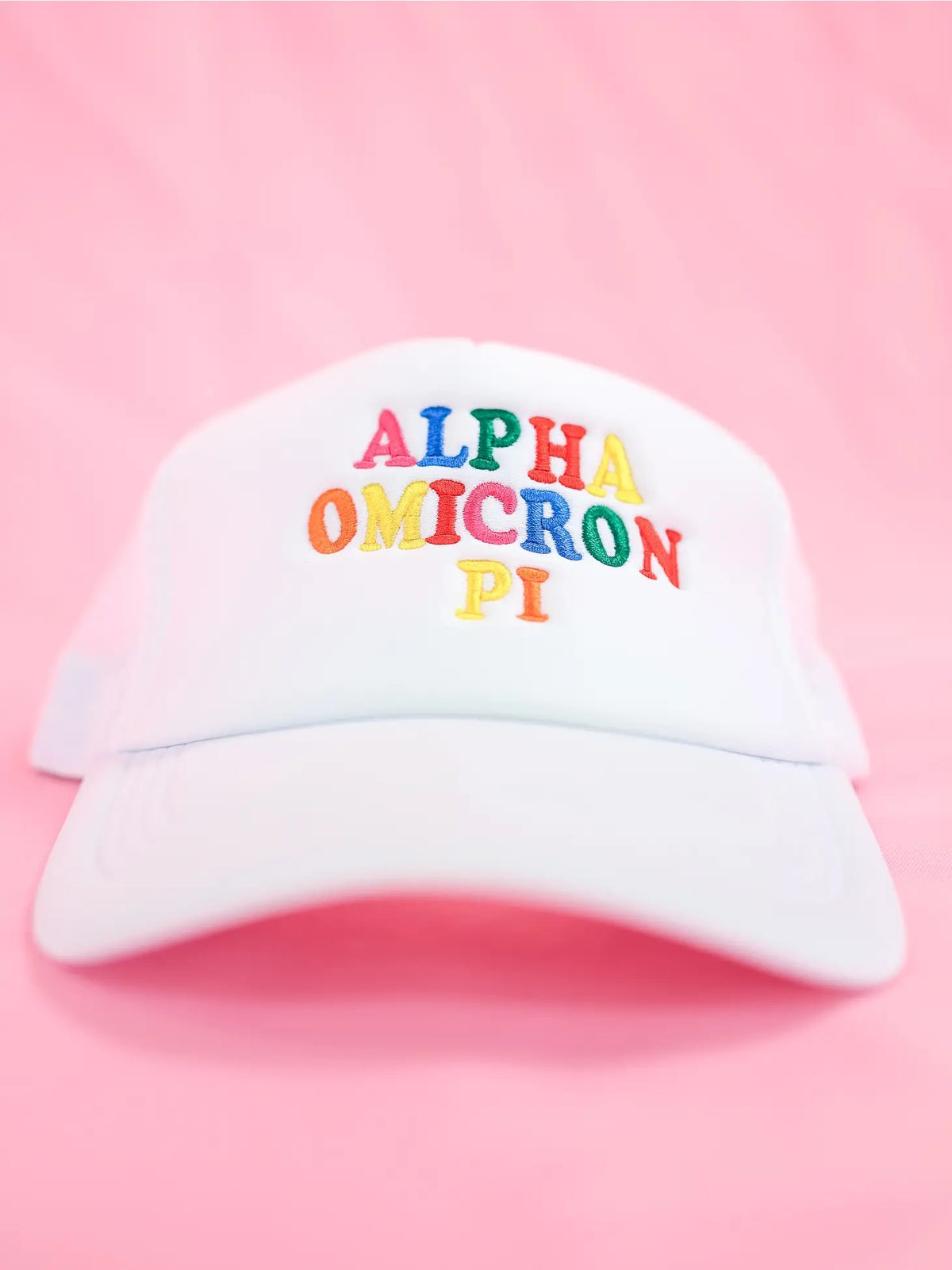 fun times sorority trucker hat alpha omicron pi