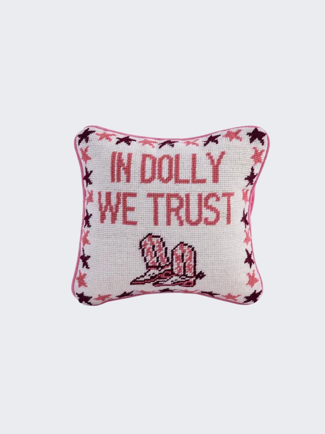 In Dolly We Trust Needlepoint Pillow