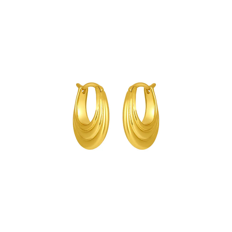 FYB Jewelry Hattie Hoop Earrings Gold-Plated