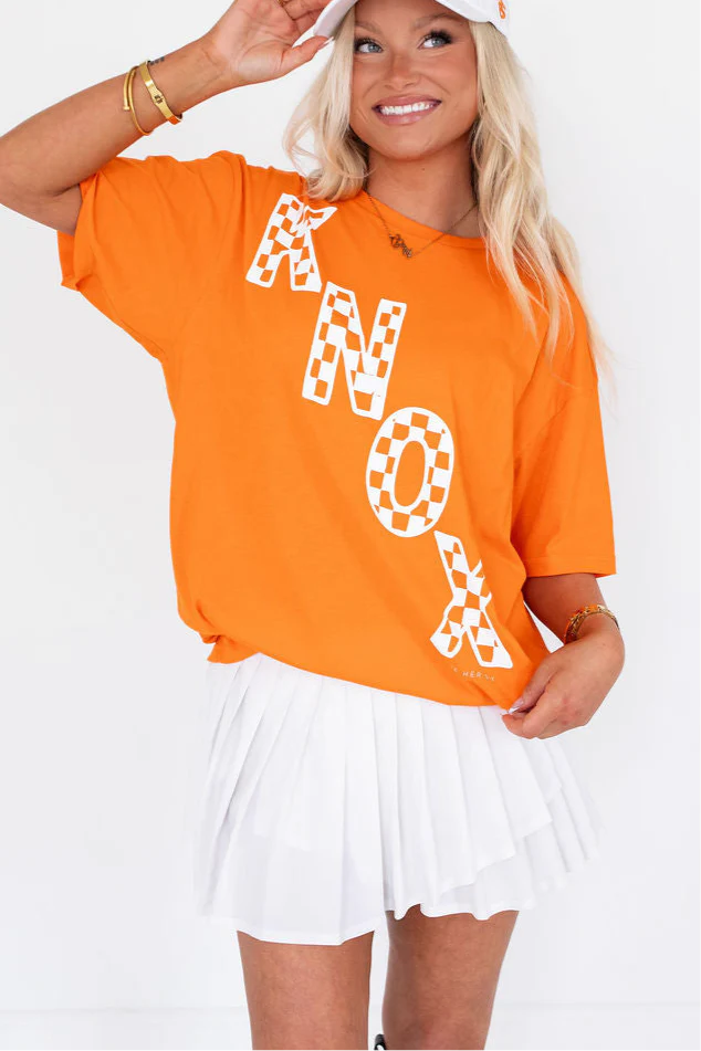Give Her Six Knox Orange Short Sleeve T-Shirt