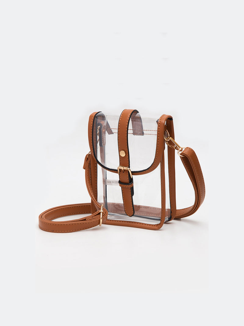 Clear Stadium Concert Buckle Crossbody Bag Tan Tennessee Vols Gameday