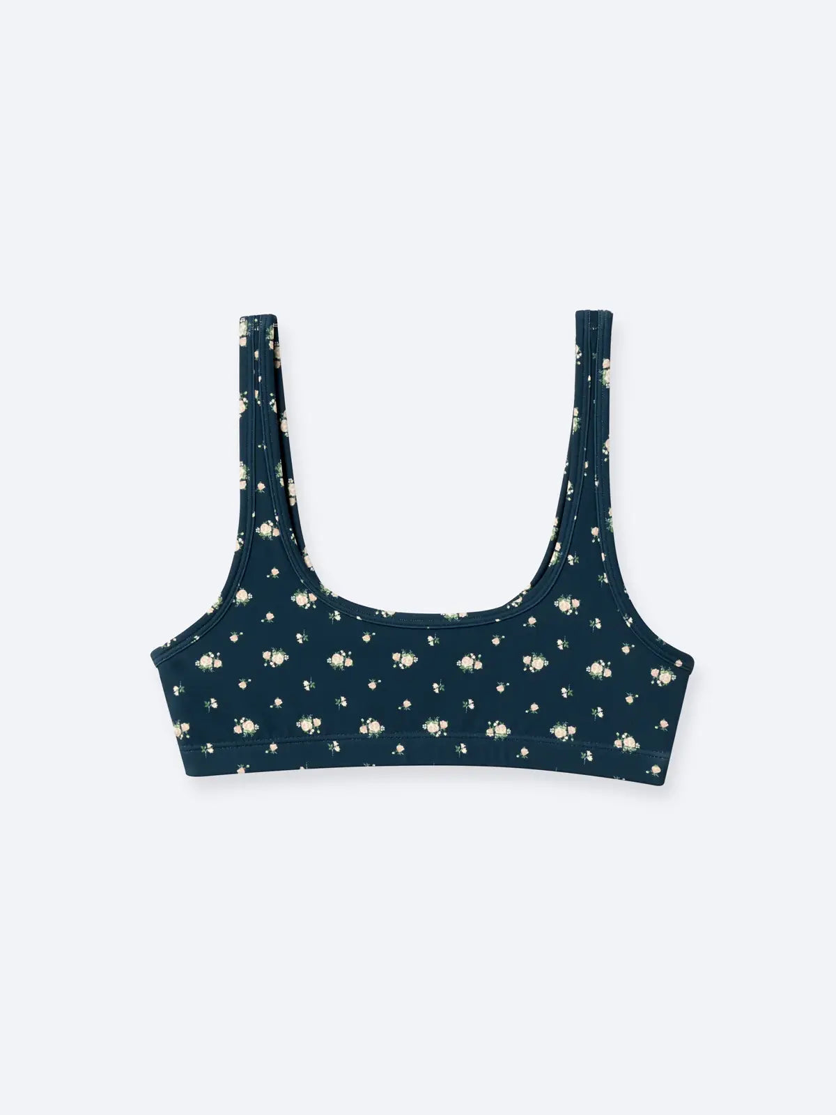 Happy Camp3r Midnight Blossom Athleisure Bra Top Midnight Navy