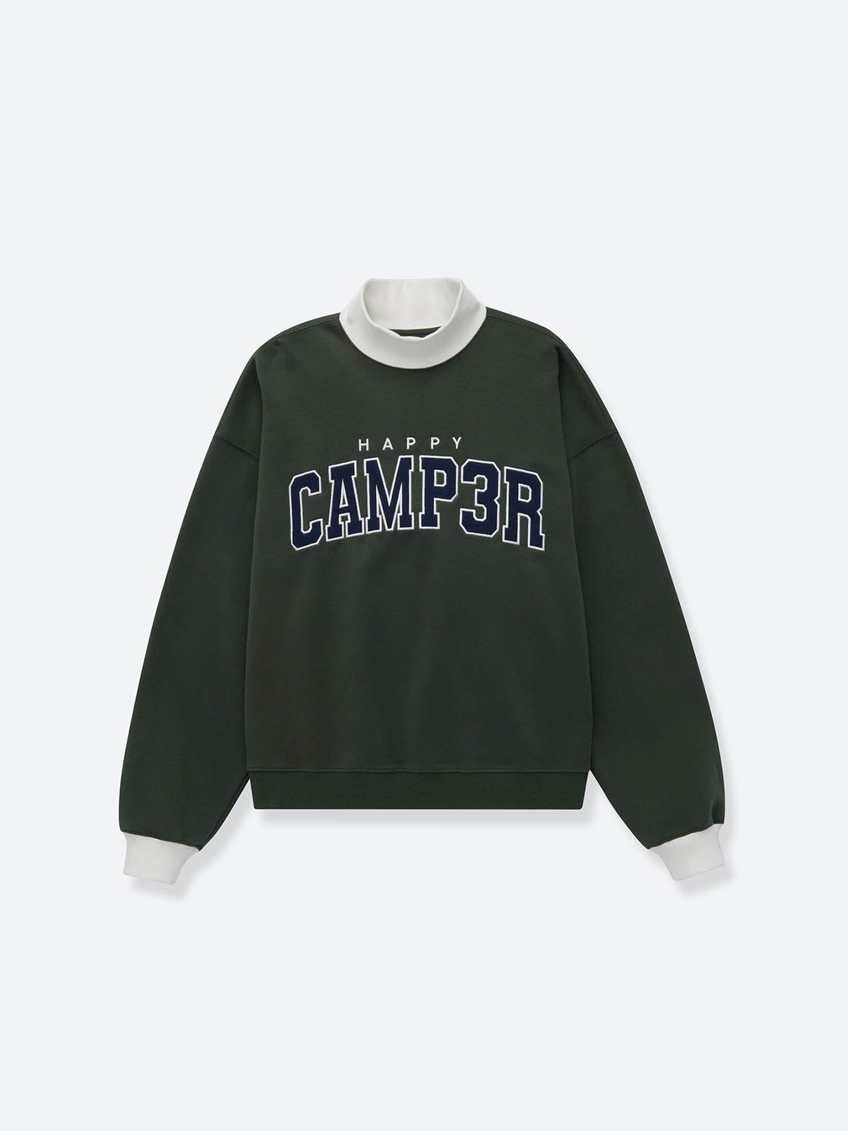 Happy Camp3r Edition Mock Neck Sweatshirt Olive