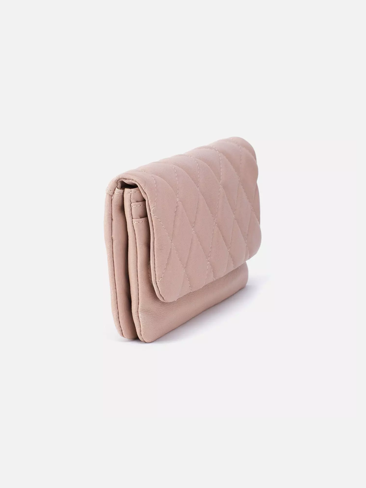 hobo advent continental wallet in rose soft hide
