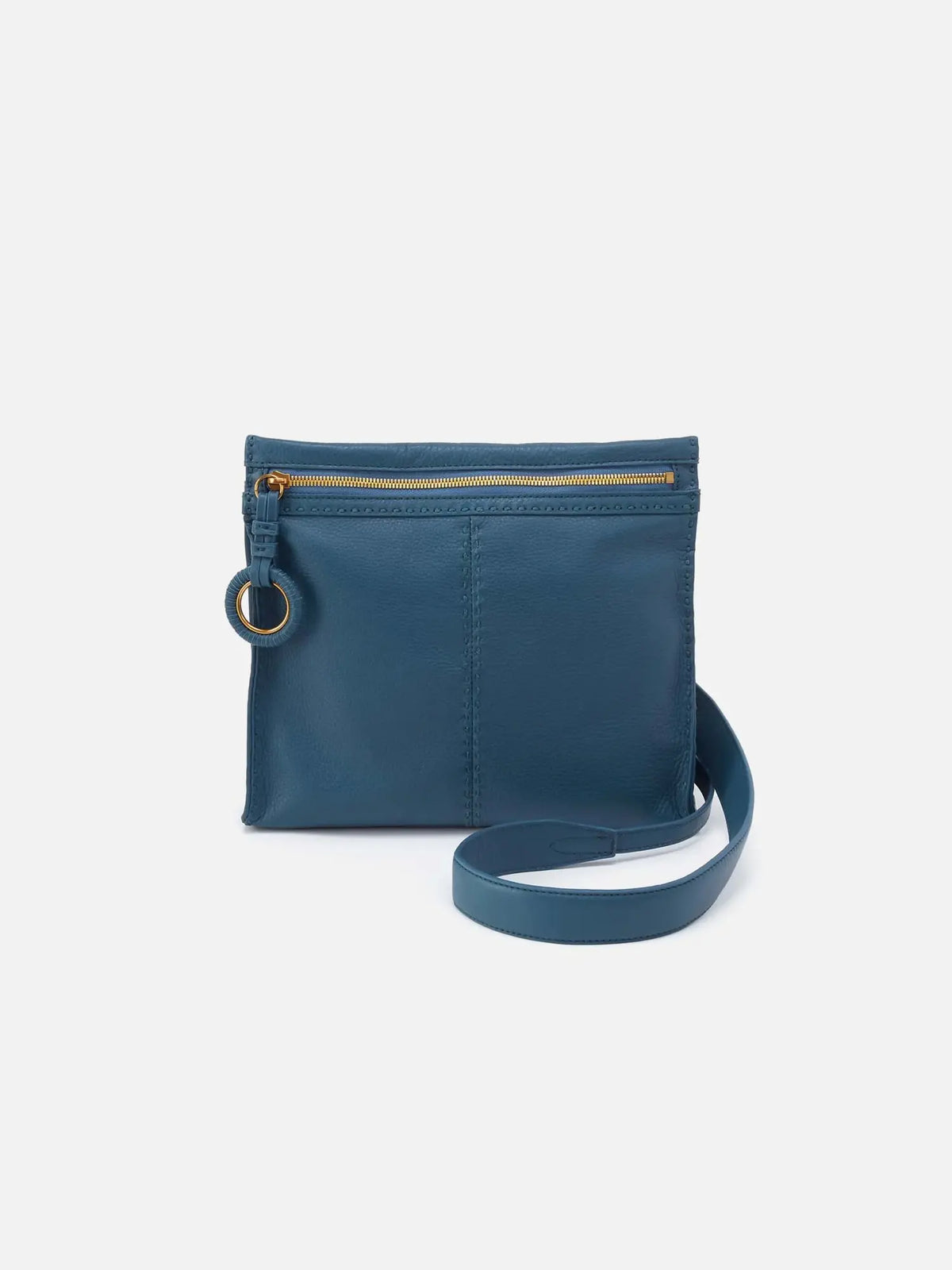 HOBO Austin Medium Crossbody Pebbled Leather Peacock Feather