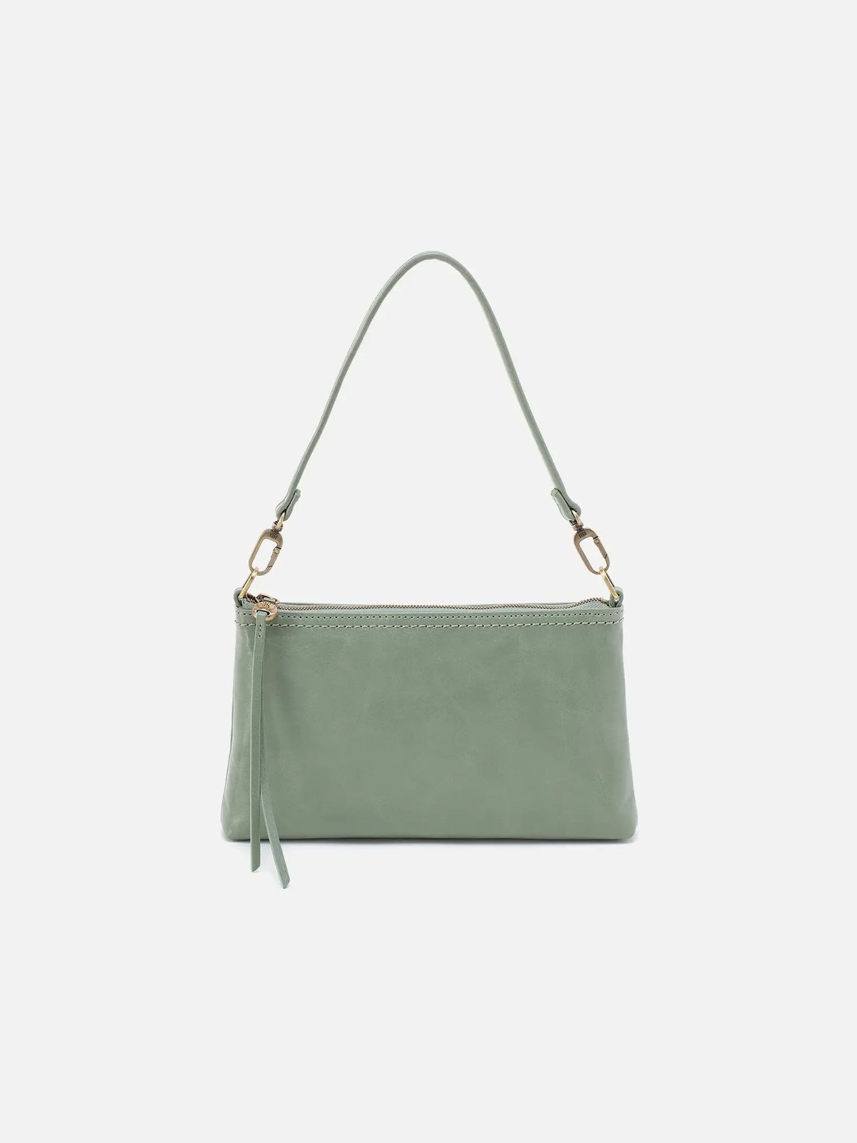 HOBO Darcy Polished Leather Crossbody Jade