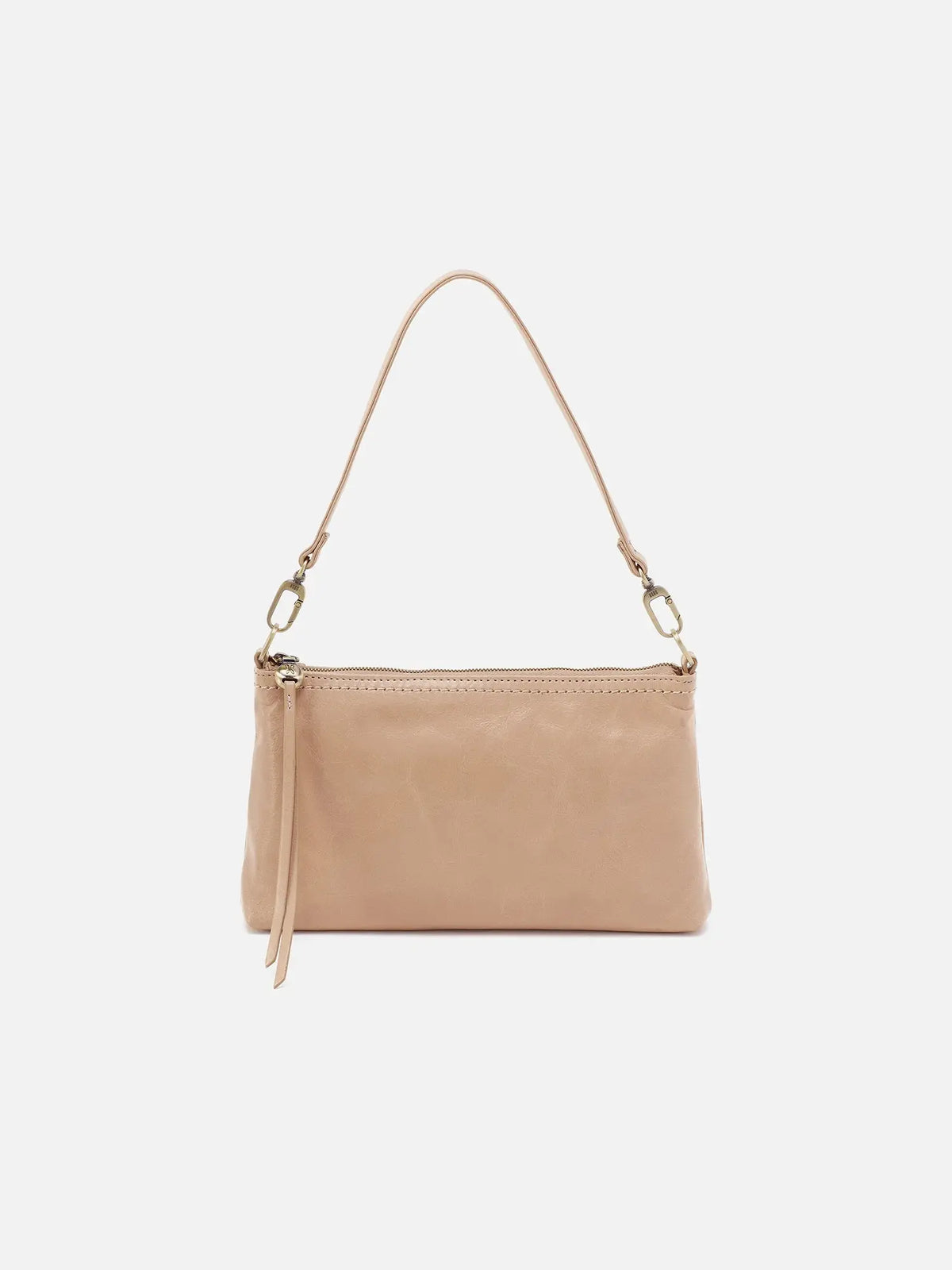 HOBO Darcy Polished Leather Crossbody Sand