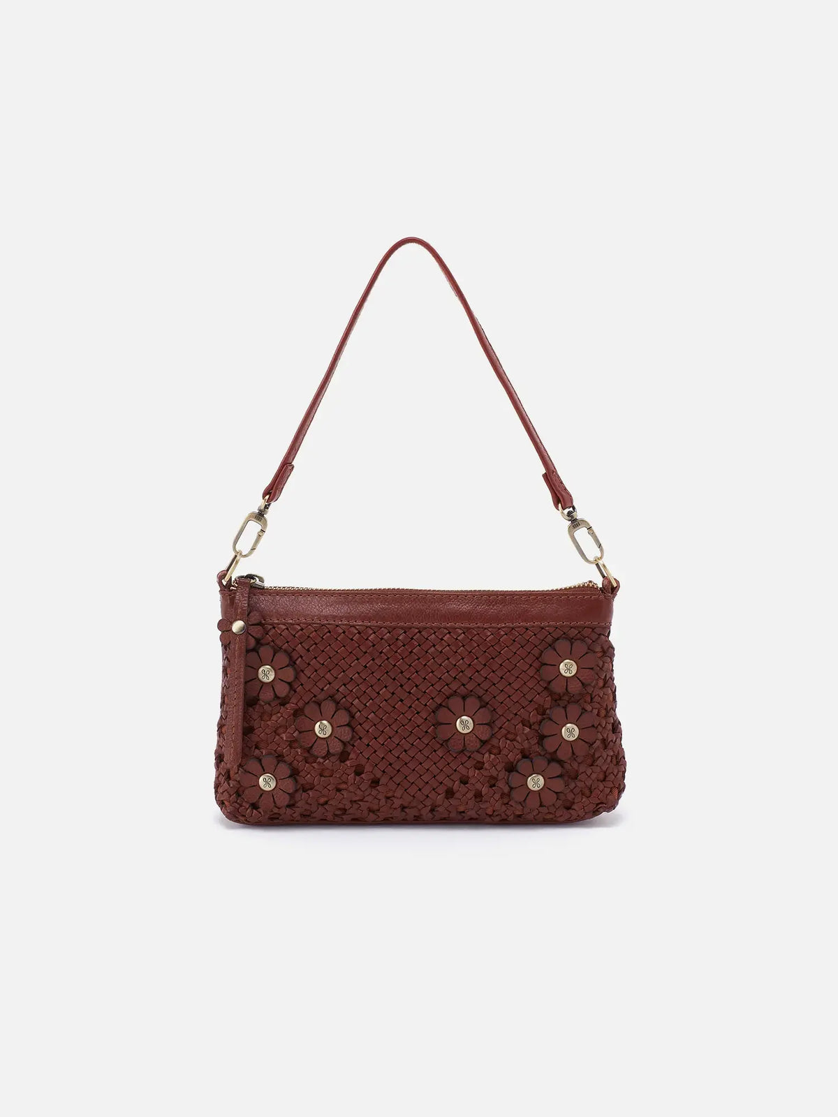 HOBO Darcy Woven Crossbody Chesnut