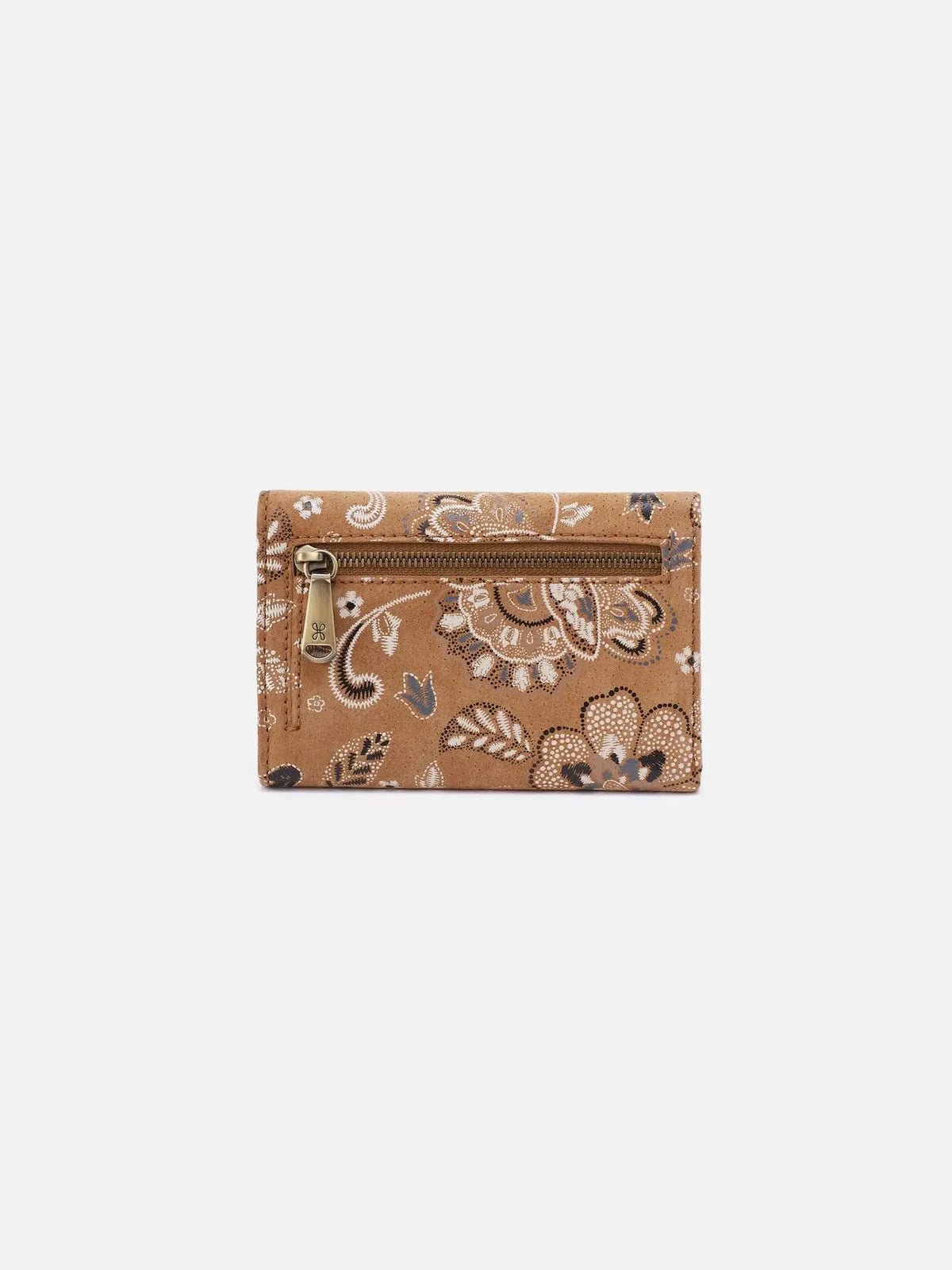 HOBO Jill Trifold Wallet Printed Leather Country Road Bloom