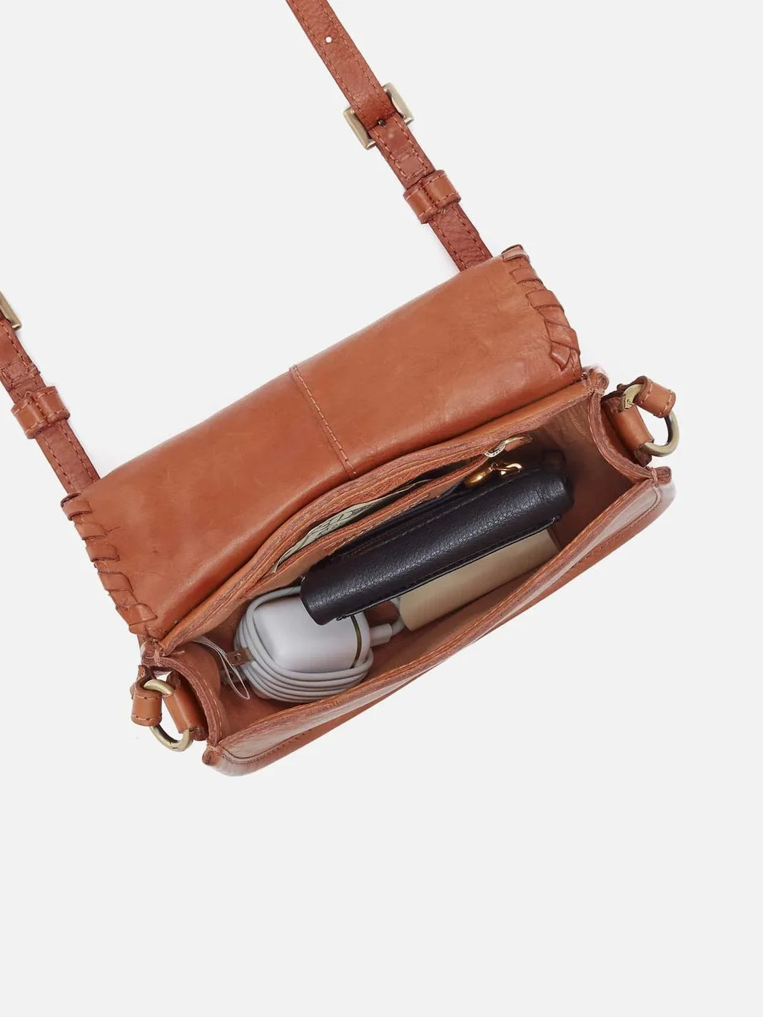 HOBO Kiva Small Crossbody Bag Harvest Wheat Washed Leather