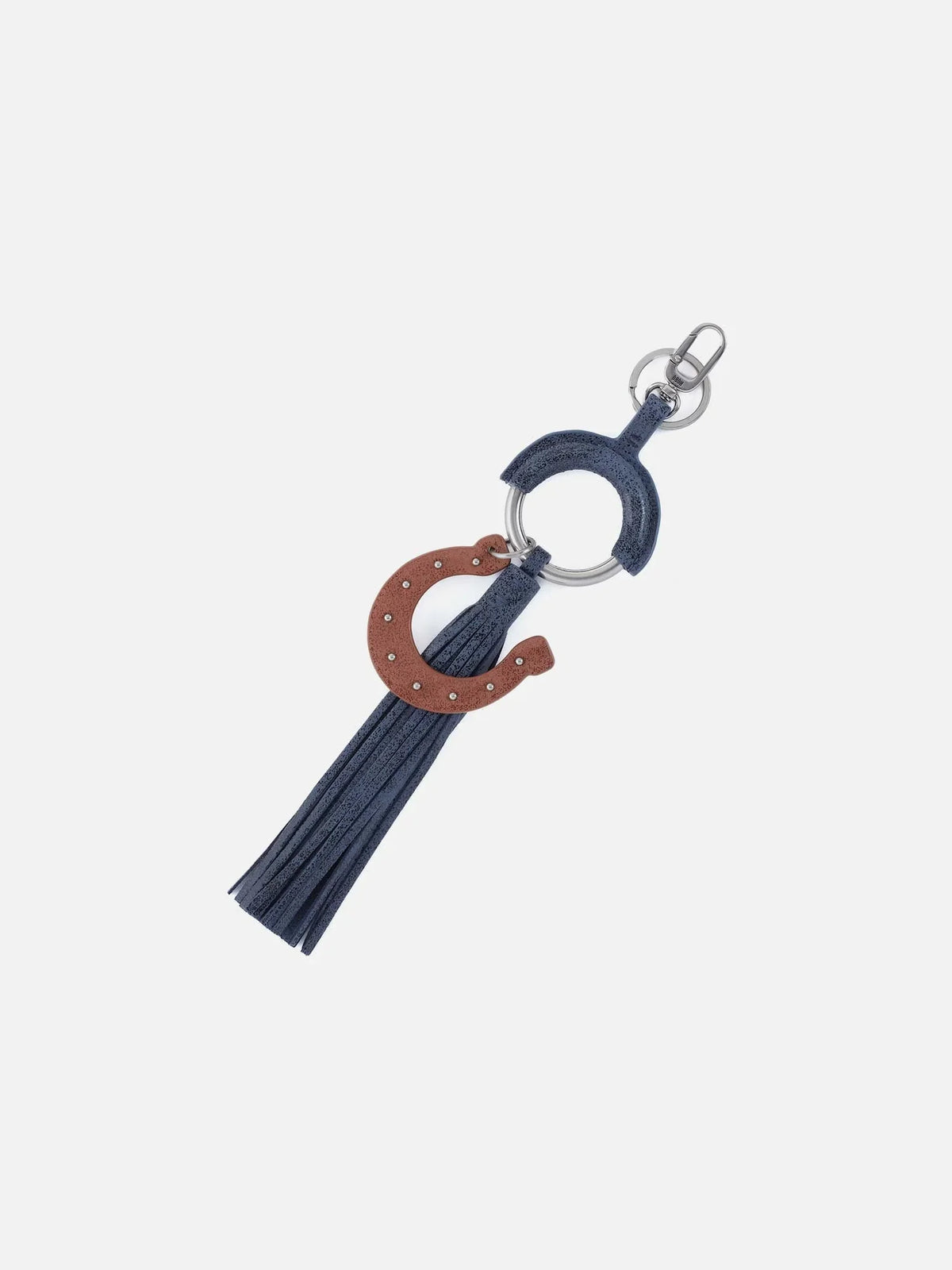 HOBO Lucky Tassel Fob Indigo Sky Buffed Leather