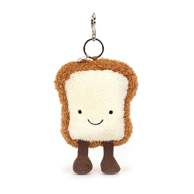 Jellycat Amuseable Toast Bag Charm - front view