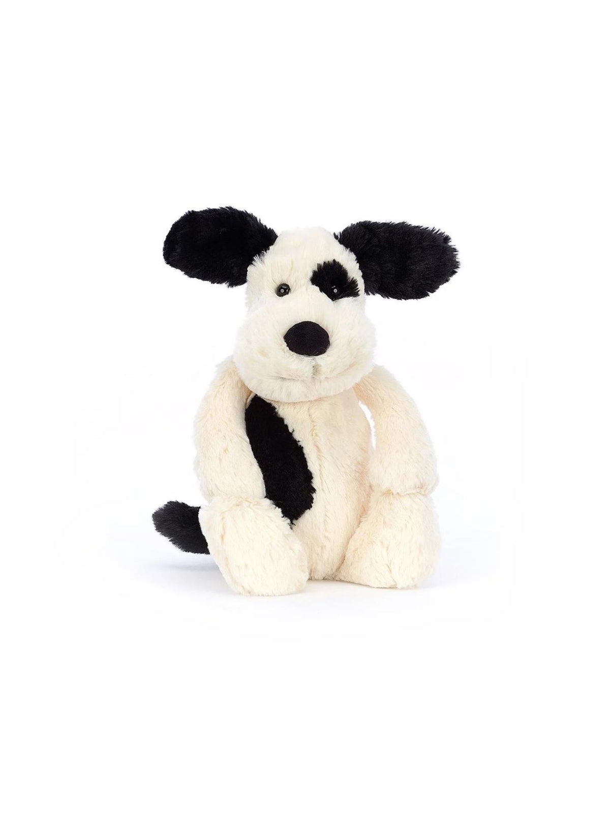 jellycat bashful medium black and cream puppy