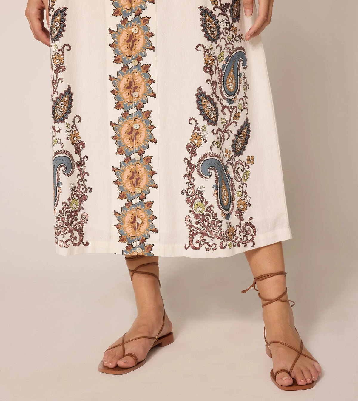 Cleobella Jolene Ankle Dress in veneto paisley