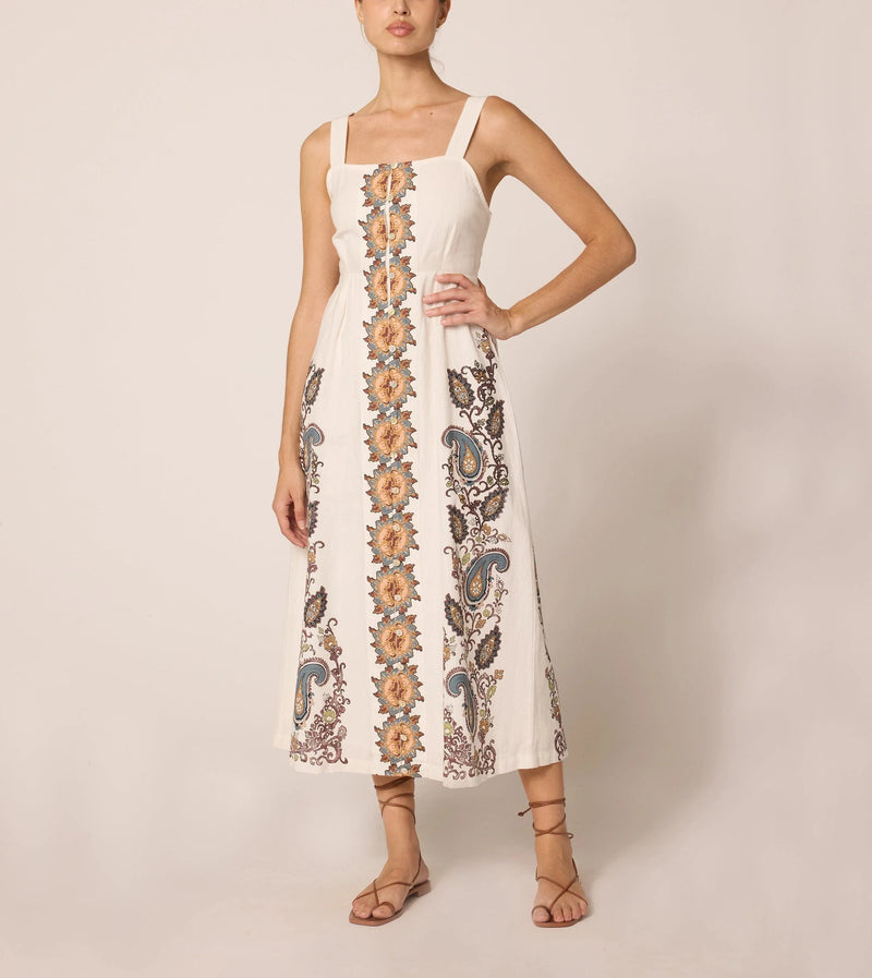 Cleobella Jolene Ankle Dress in veneto paisley