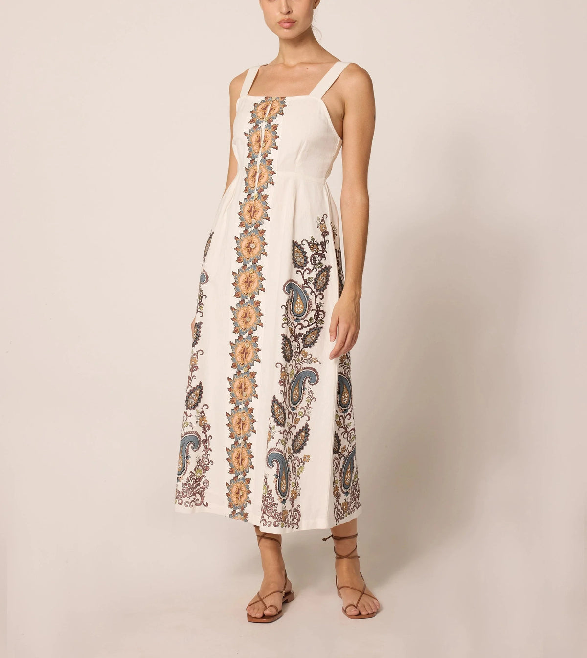 Cleobella Jolene Ankle Dress in veneto paisley