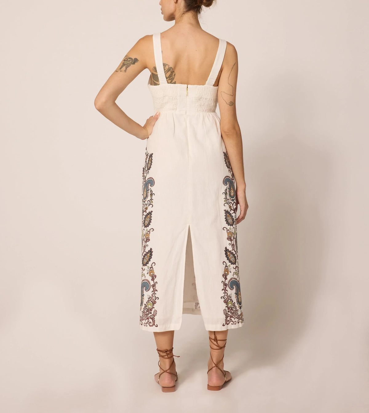 Cleobella Jolene Ankle Dress in veneto paisley