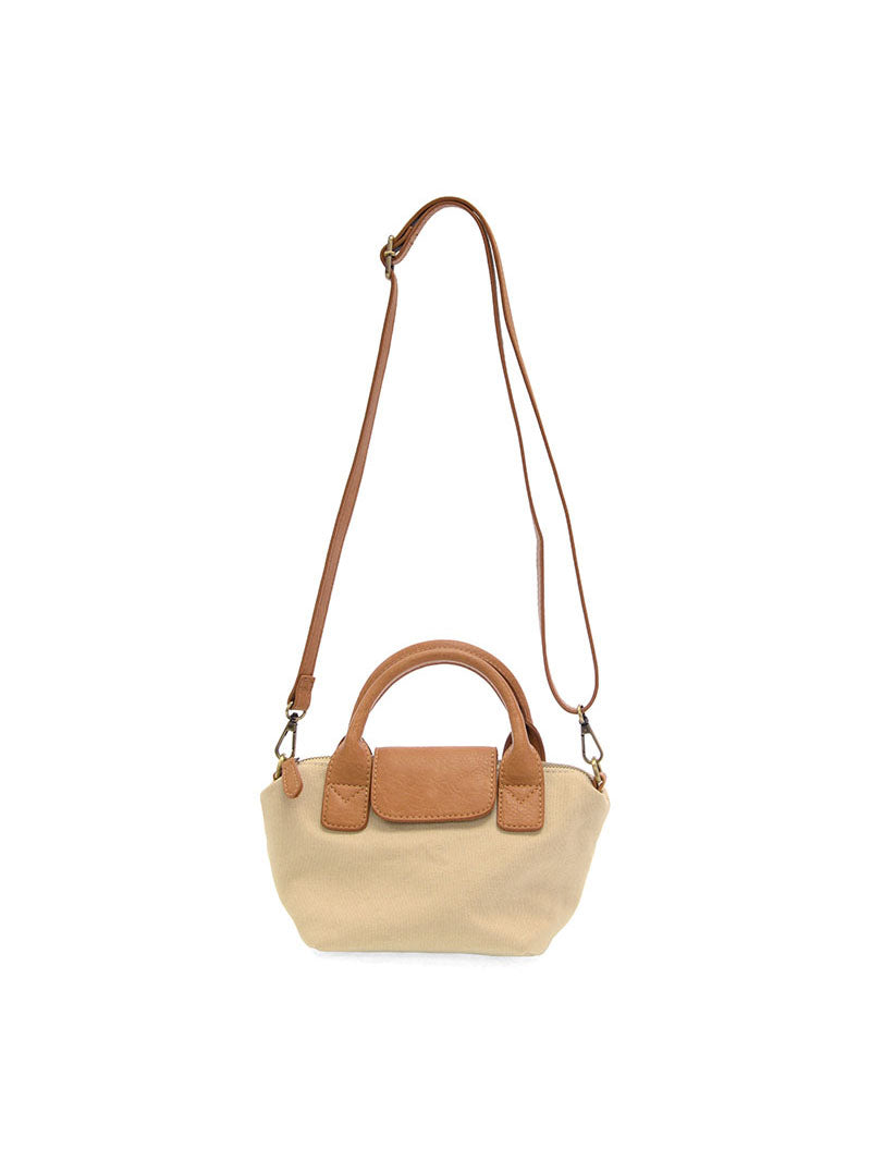 Joy Susan Abilene Canvas Mini Tote Crossbody Natural