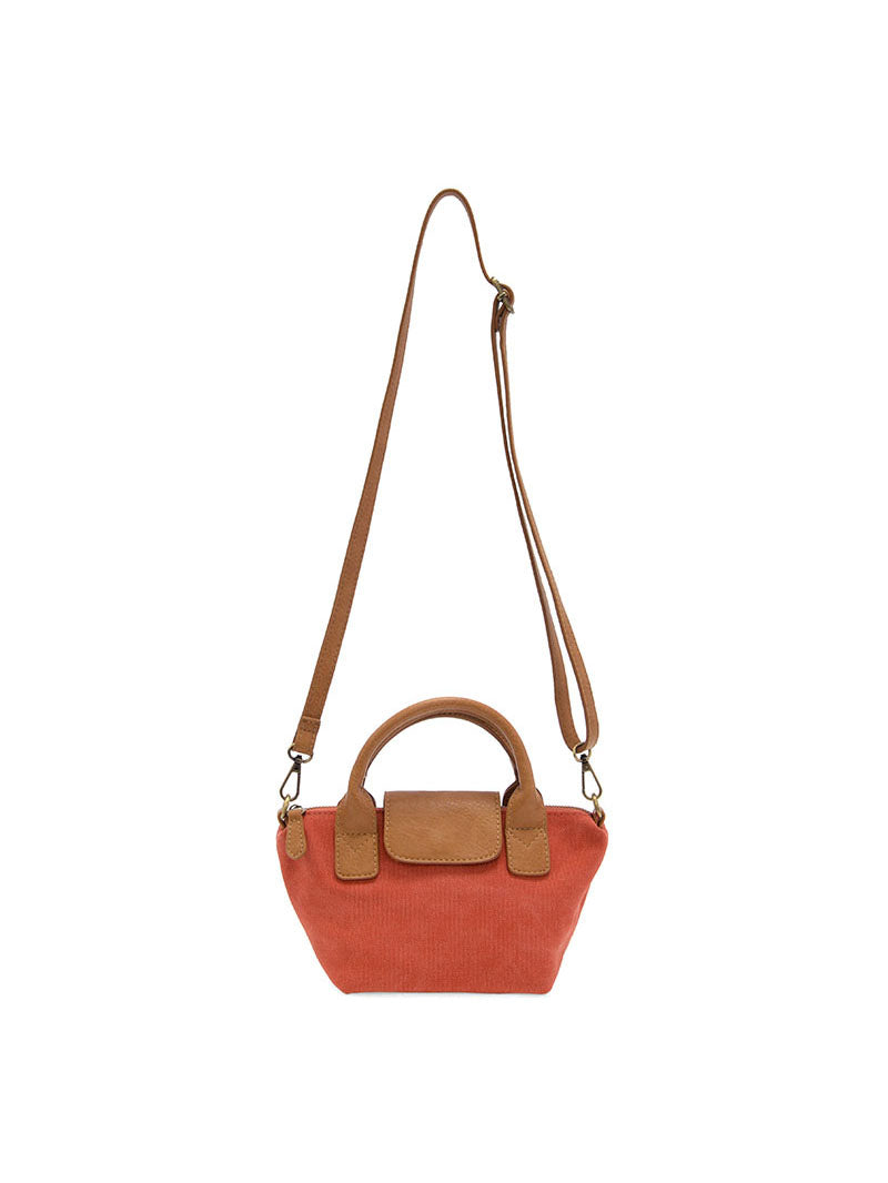 Joy Susan Abilene Canvas Mini Tote Crossbody Spiced Coral
