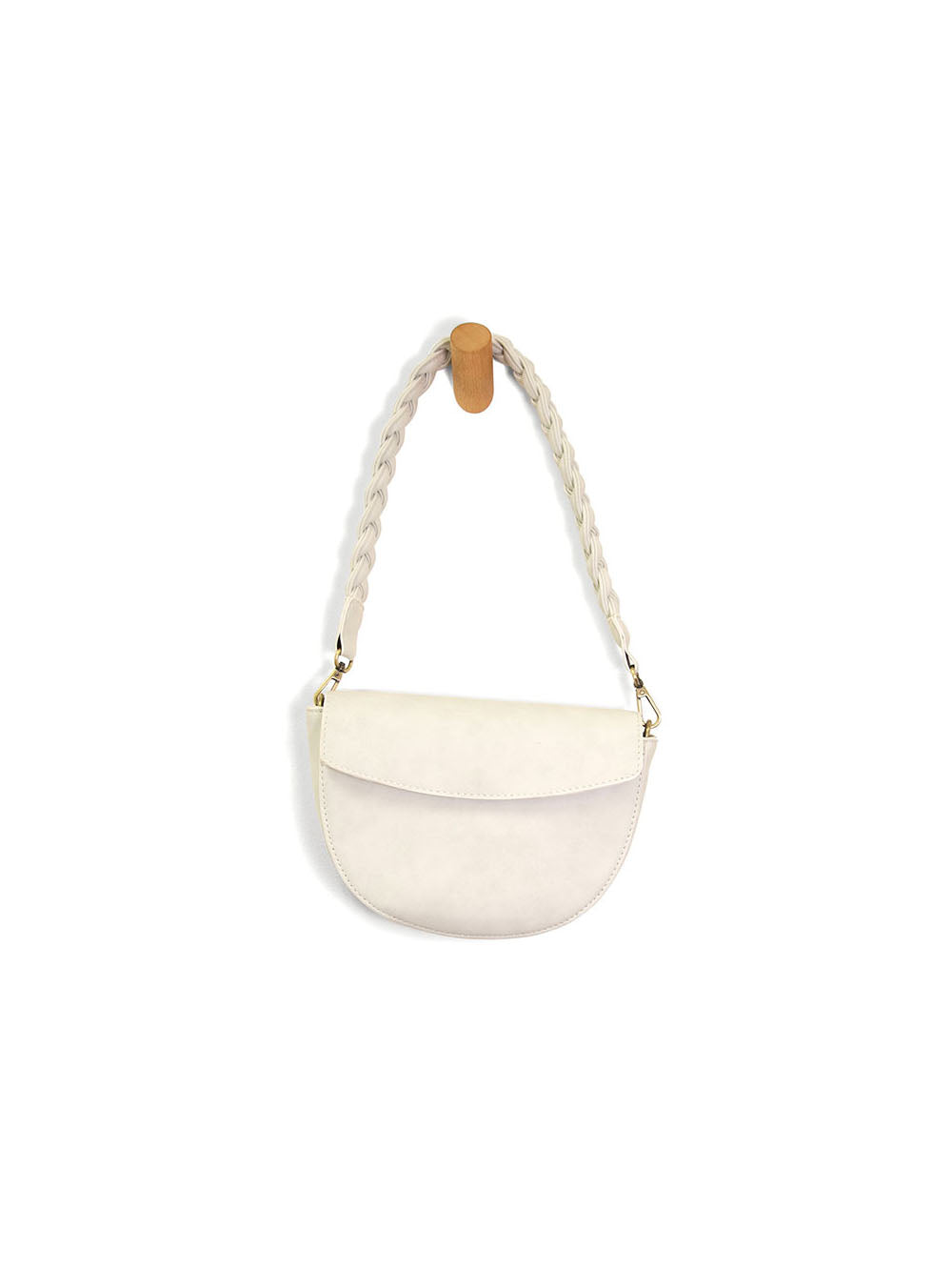 joy susan luna crescent braided handle crossbody bag in white