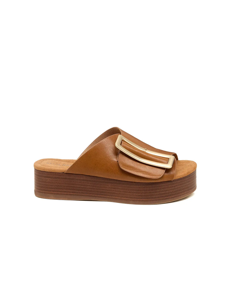 Kelsi Dagger Brooklyn Dover Platform Sandals Light Saddle Nappa Leather