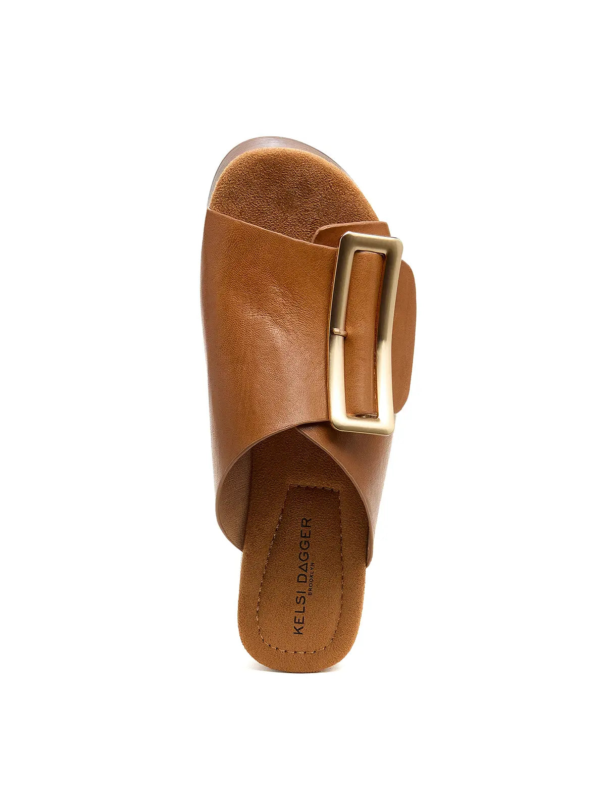 Kelsi Dagger Brooklyn Dover Platform Sandals Light Saddle Nappa Leather