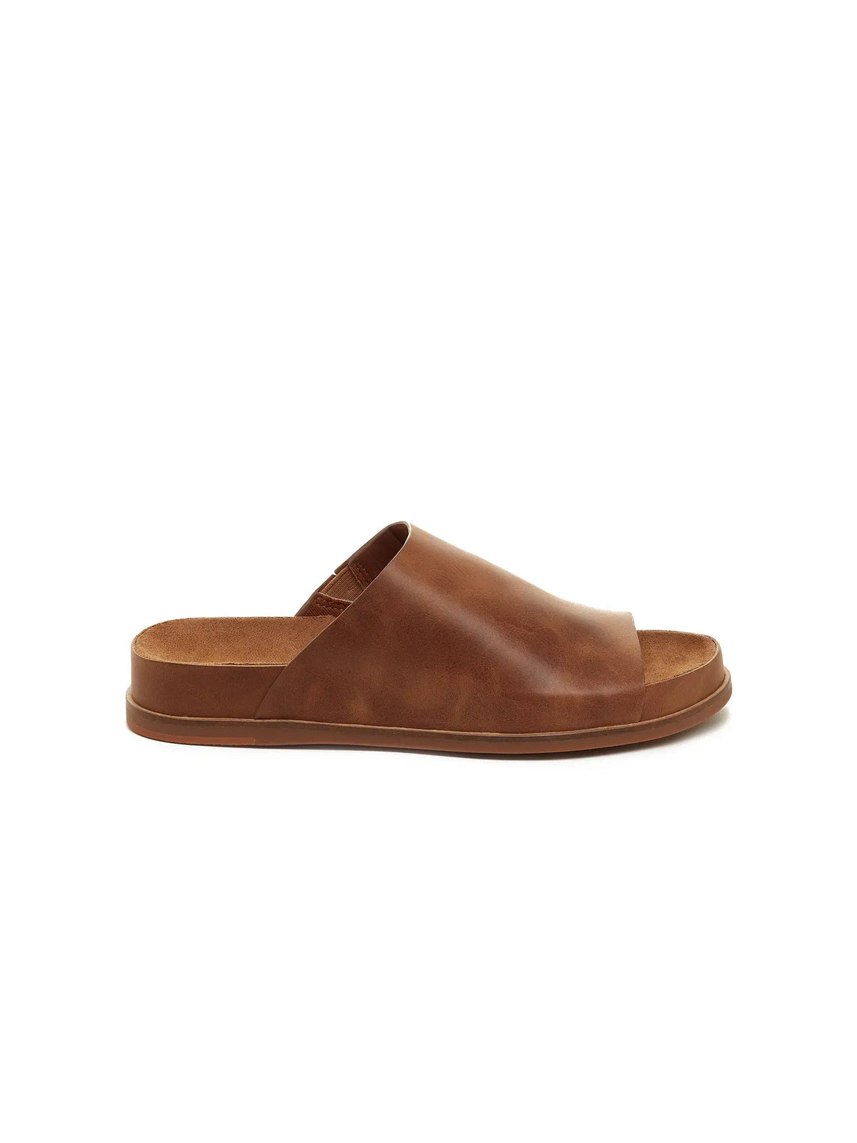 Kelsi Dagger Brooklyn Squish Slide Sandals Camel Leather