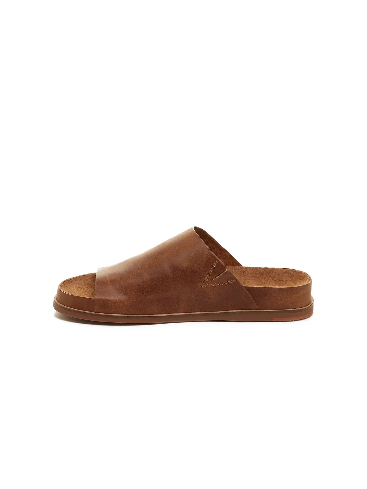 Kelsi Dagger Brooklyn Squish Slide Sandals Camel Leather