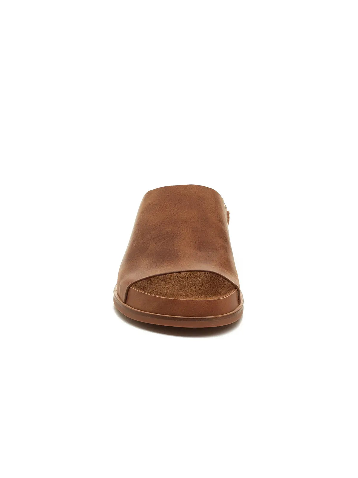 Kelsi Dagger Brooklyn Squish Slide Sandals Camel Leather