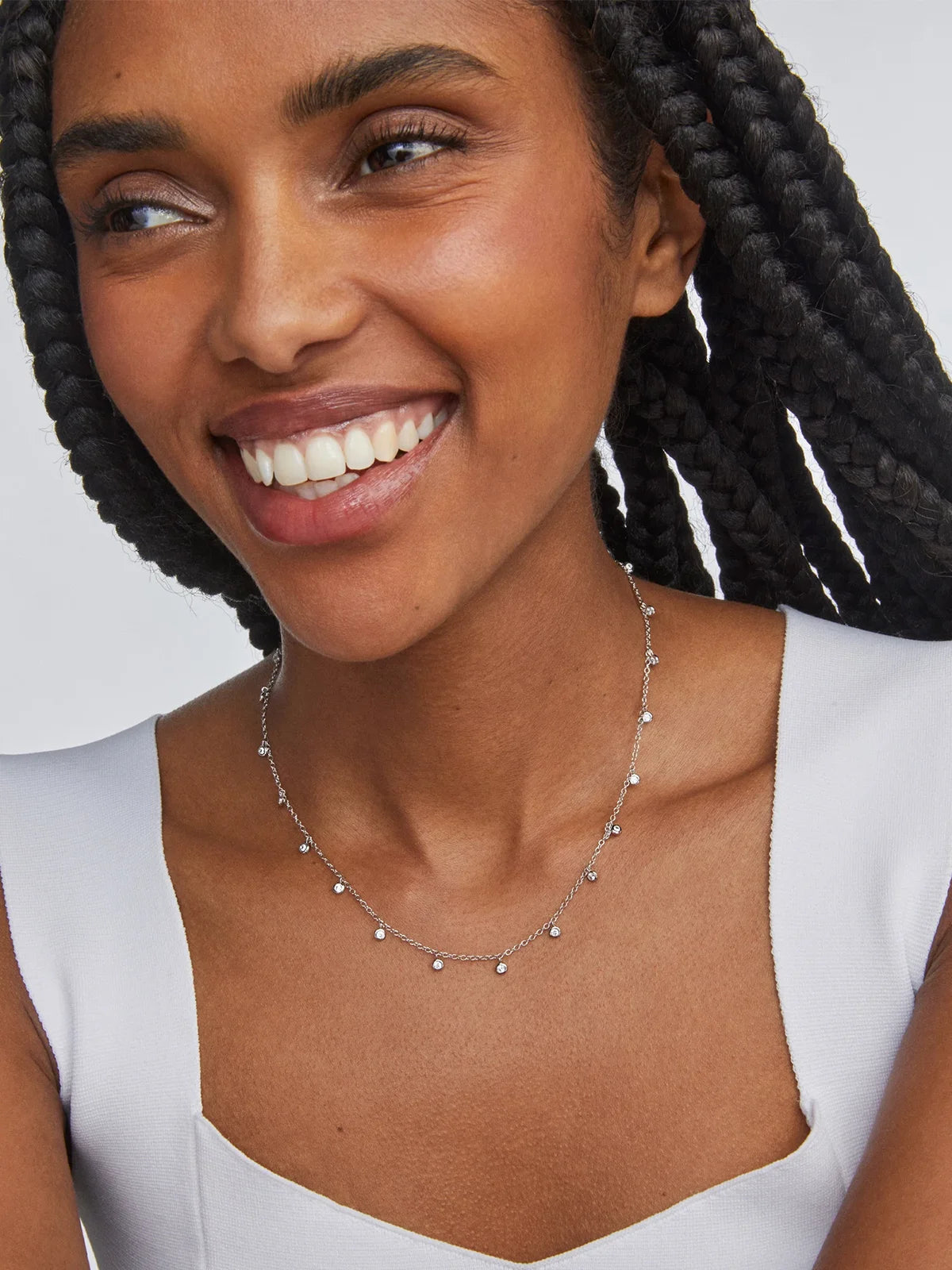 Kendra Scott Amelia Chain Necklace in Silver