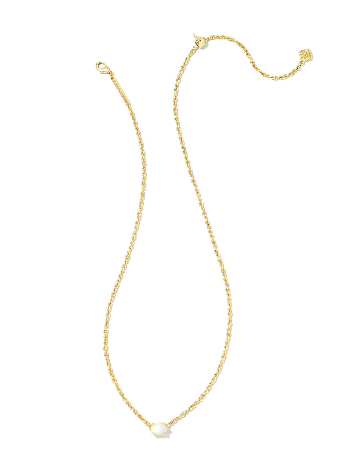 Kendra Scott Cailin Gold Pendant Necklace in Ivory Mother-of-Pearl