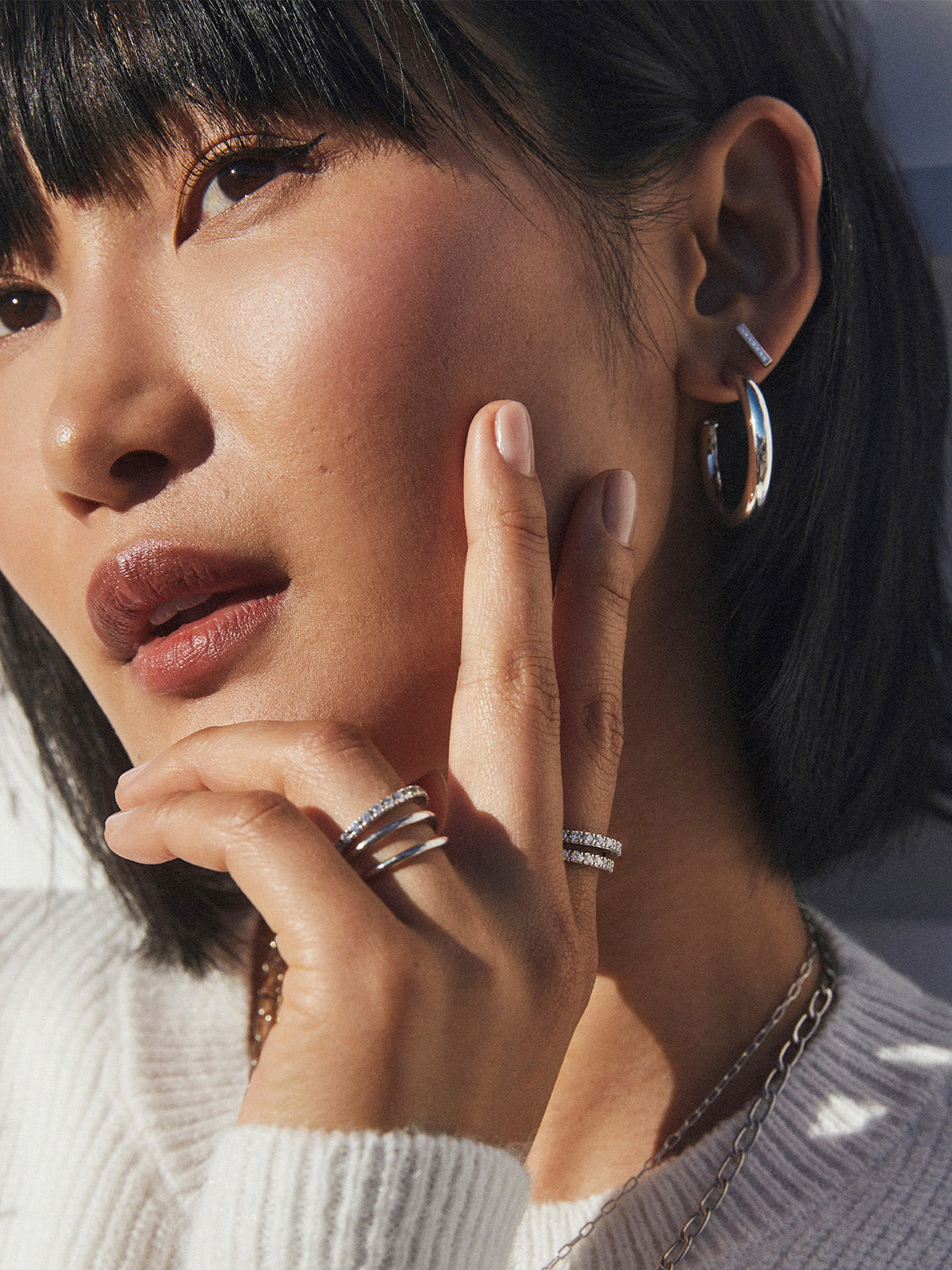 Kendra Scott Colette Silver Hoop Earrings