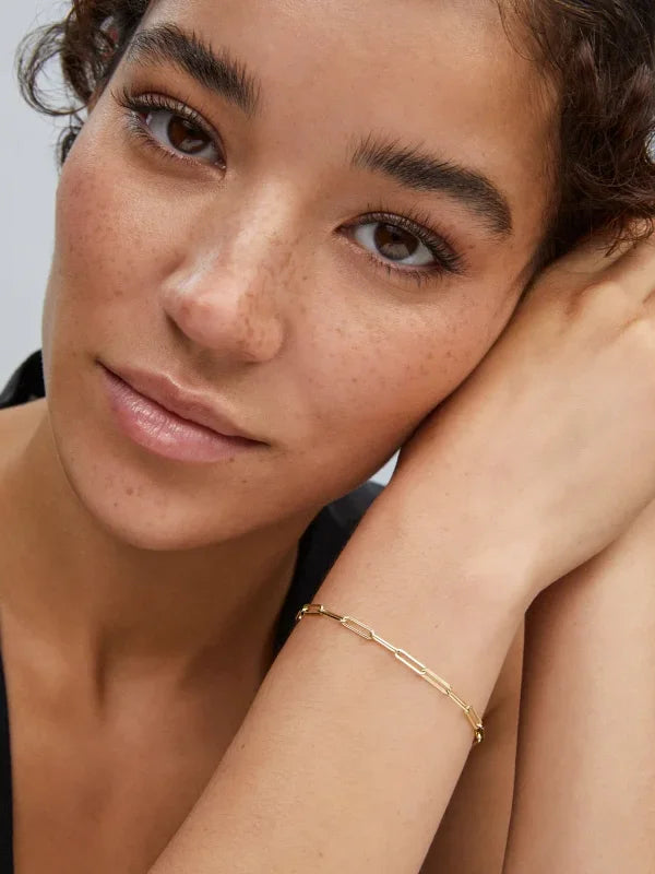 Kendra Scott Courtney Gold Paperclip Bracelet