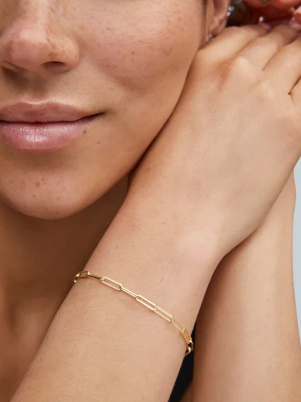 Kendra Scott Courtney Gold Paperclip Bracelet