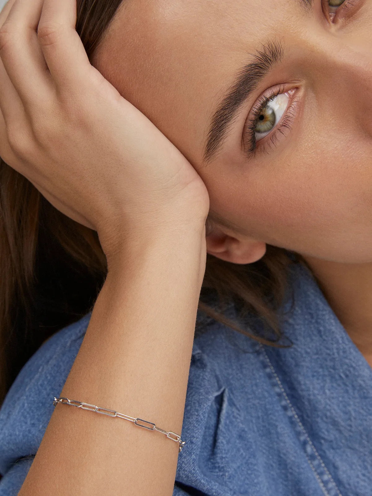 Kendra Scott Courtney Silver Paperclip Bracelet