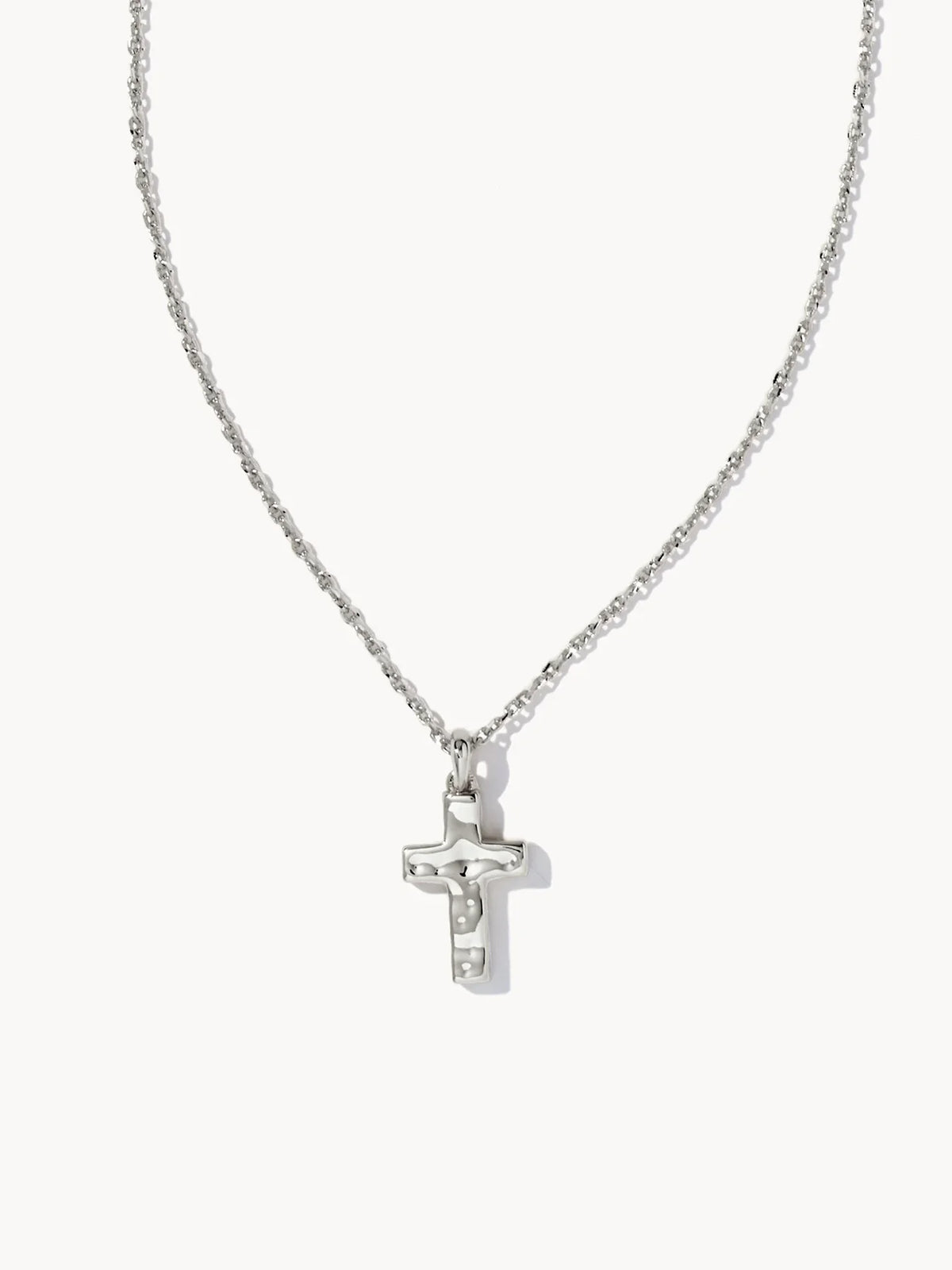 Kendra Scott Cross Pendant Necklace in Silver