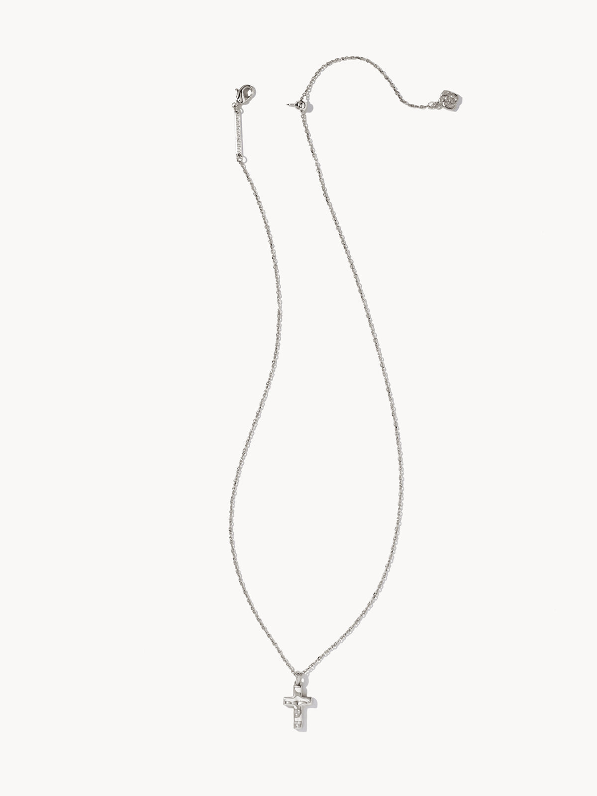 Kendra Scott Cross Pendant Necklace in Silver