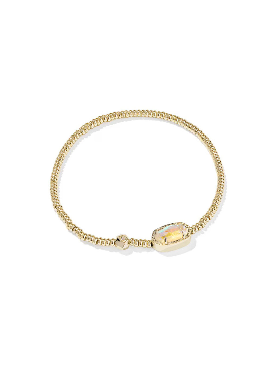Kendra Scott Grayson Gold Stretch Bracelet in Dichroic Glass