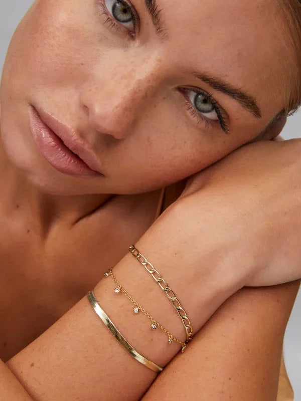 Kendra Scott Kassie Set of 3 Gold Chain Bracelets